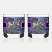 Set van 2 Naam Uw Vergif Whisky Glas (Rechts)