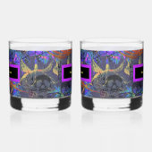Set van 2 Naam Uw Vergif Whisky Glas (Links)