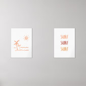 Set van 2 surven en strandprint (Voorkant)