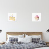 Set van 2 verjaardagsdesserts Prints (Slaapkamer)