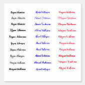(Set van 30 labels) Transparante eenvoudige naamst Sticker