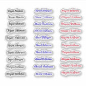 (Set van 30 labels) Transparante eenvoudige naamst Sticker (Voorkant)