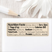 Set van 30 Lineaire Honing Voeding Feiten Warm Wit Etiket (Insitu)