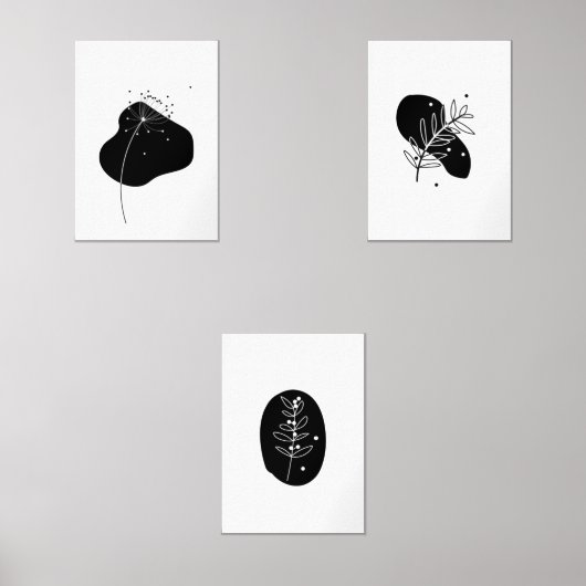 Set van 3 Abstracte geometrische Posters (Voorkant)