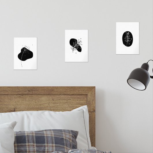 Set van 3 Abstracte geometrische Posters (Slaapkamer)