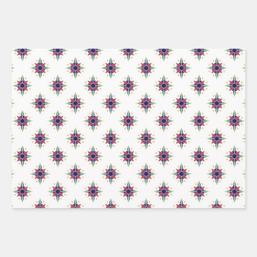 Set van 3 Arabisch gevlekt Inpakpapier Vel (Voorkant)