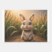 Set van 3 Baby Boerderijdieren Inpakpapier Vel (Voorkant 2)