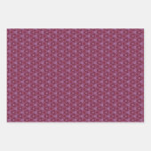 Set van 3 bedrukte Paarse tint Inpakpapier Vel (Voorkant 3)