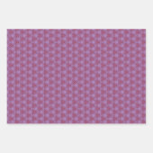 Set van 3 bedrukte Paarse tint Inpakpapier Vel (Voorkant 2)