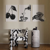 Set van 3 Champagne Cherry Bar Winkelwagen Funky P