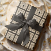 Set van 3 Country Christmas Wrapping Papers Inpakpapier Vel