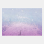 set van 3 Dandelion wenst zaadkop Inpakpapier Vel (Voorkant 3)