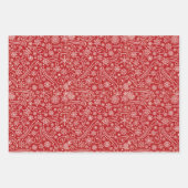 Set van 3 feestelijke kerstvakantie inpakpapier vel (Voorkant 3)