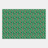 Set van 3 feestelijke kerstvakantie inpakpapier vel (Voorkant 2)