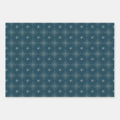 Set van 3 floraal geschilderd inpakpapier vel (Voorkant)