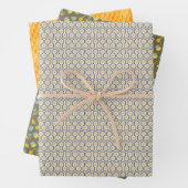 Set van 3 honingraat en bijen inpakpapier vel (In situ)