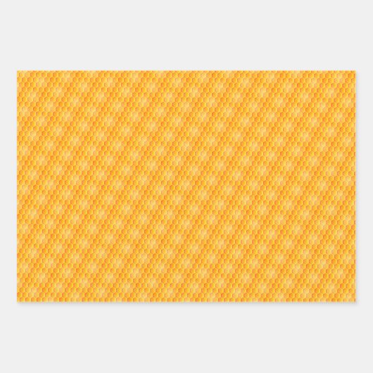 Set van 3 honingraat en bijen inpakpapier vel (Voorkant 3)