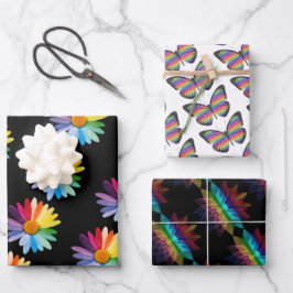 Set van 3 inpakpapier vel