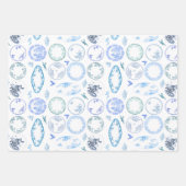 Set van 3 kleuren | Franse Antiek Borden vellen (Voorkant)