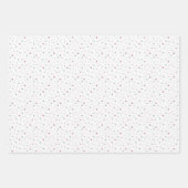 Set van 3-Mini sterren en harten gedempt roze en t Inpakpapier Vel (Voorkant 3)