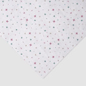 Set van 3-Mini sterren en harten gedempte roze & t Tissuepapier (Detail)