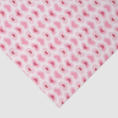 Set van 3-Moderne Licht Roze & Rode Harten Tissuepapier (Detail)