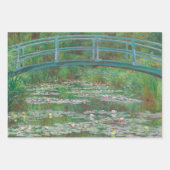 Set van 3 Monet Schilderijen Kerstmis Inpakpapier Vel (Voorkant)