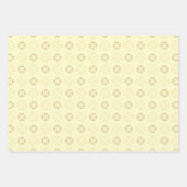 Set van 3 naadloze schelp patronen inpakpapier vel (Voorkant 2)