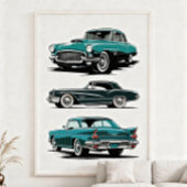 Set van 3 oldtimers. poster