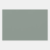 Set van 3 Pastel Green Floral Flat Wrapping Paper (Voorkant 3)