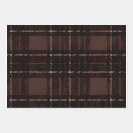 Set van 3 platte vellen inpakpapier (Voorkant)
