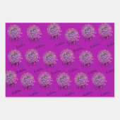 Set van 3 platte vellen inpakpapier (Voorkant 3)