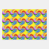 Set van 3 Pride Natilus Spiraal Inpakpapier Vel (Voorkant 3)