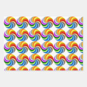 Set van 3 Pride Natilus Spiraal Inpakpapier Vel (Voorkant)