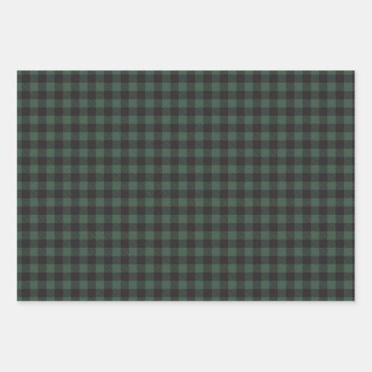 Set van 3 rode, groene en witte bufferplaat inpakpapier vel (Voorkant 2)