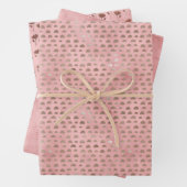 Set van 3 roze Japanse Fortune Paper (In situ)