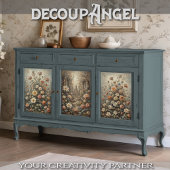 Set van 3 - Tijdloze Bloemschoonheid - Decoupage - Inpakpapier Vel