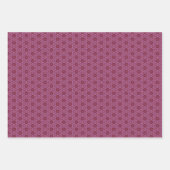 Set van 3 tinten paars inpakpapier vel (Voorkant 2)