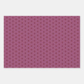 Set van 3 tinten Paarse Inpakpapier Vel (Voorkant 2)