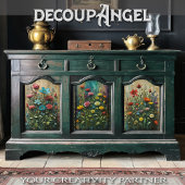 Set van 3 - Tuin van kleuren - Decoupage - Inpakpapier Vel