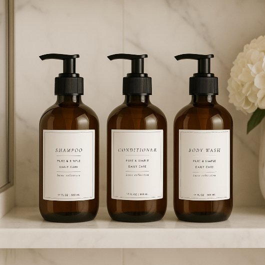 Set van 4 aangepaste badkamerlabels sticker