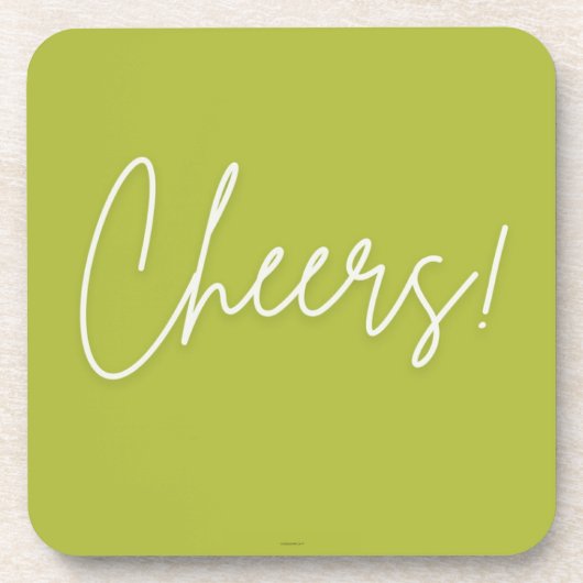Set van 4 Cheers Home Drink Coasters Bier Onderzetter (Voorkant)