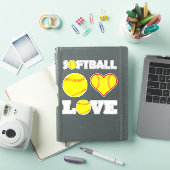 Set van 4 Fastpitch Softball Player Love Sports Sticker (iPad Cover)