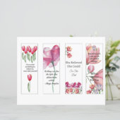 Set van 4 inspirerende Bladwijzer voor vrouwen (Staand voorkant)