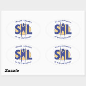 Set van 4 Ovale SHL-stickers Ovale Sticker (Vel)