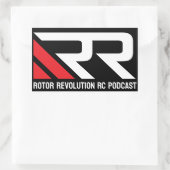 Set van 4 Rotor Revolution RC Podcast Stickers (Tas)