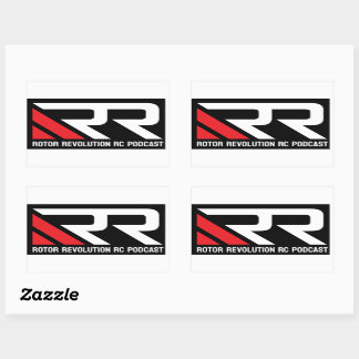 Set van 4 Rotor Revolution RC Podcast Stickers