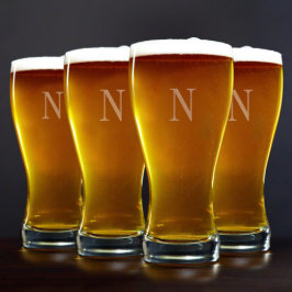 Set van 4 Sturdy 20 oz. Pilsner Beer Glasses