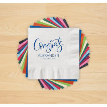 Set van 50 Afstudeerder met briefperpapier Napkins