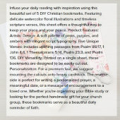 Set van 5 boekenlegers met christelijk thema